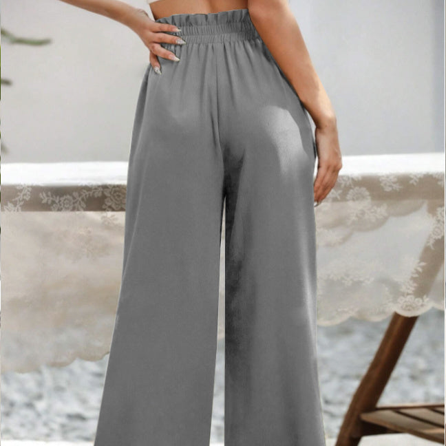 Fashionable Versatile Slanted Pocket Design Pants