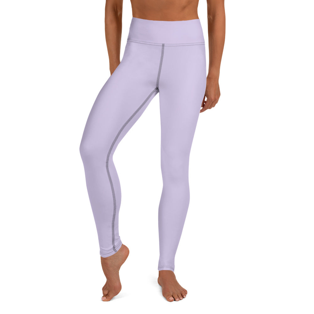 Tropical Print Yoga Leggings – Purple Sunset