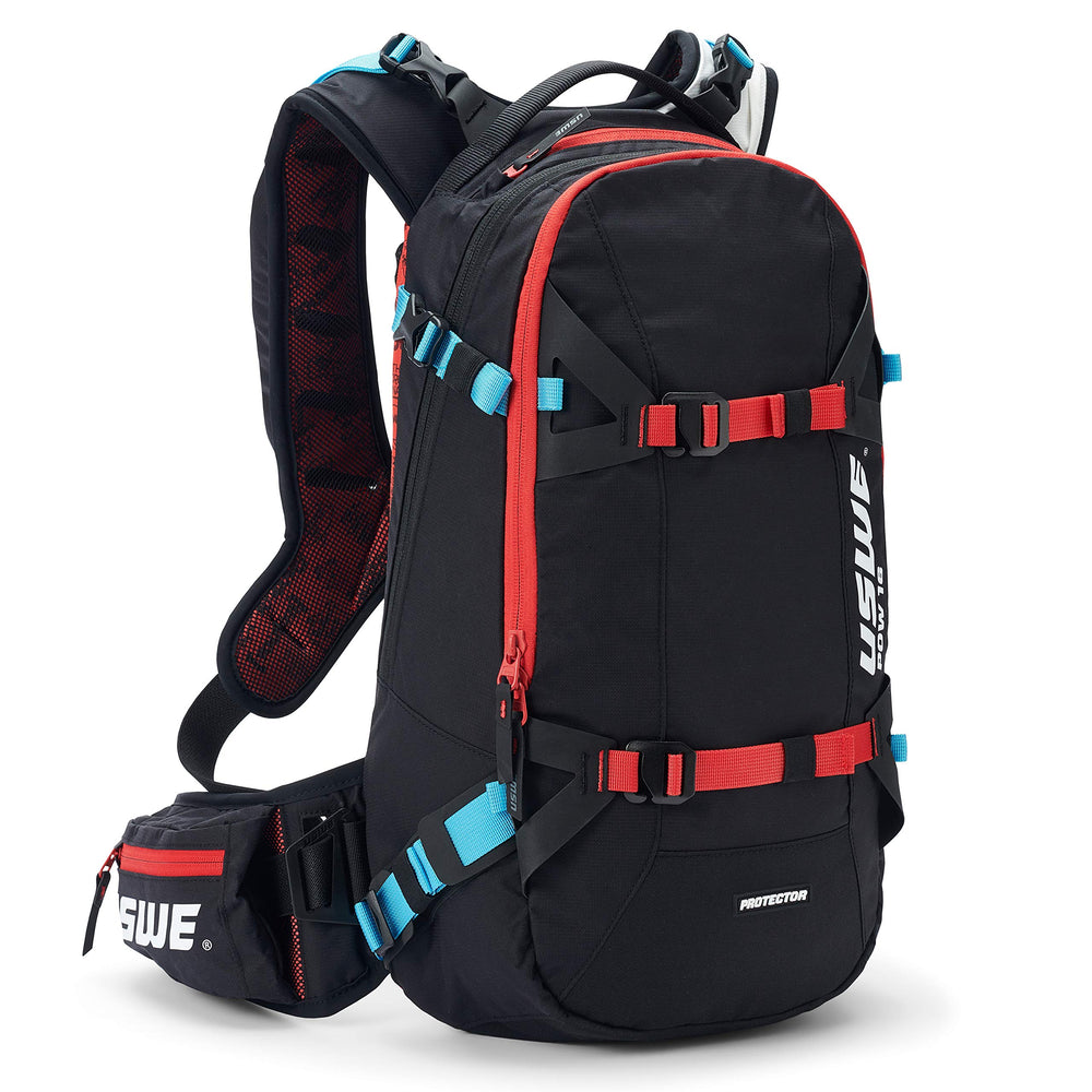 USWE Pow Ski and Snowboard Backpack with Back Protector for Men and Women. (Pow 14L JR)