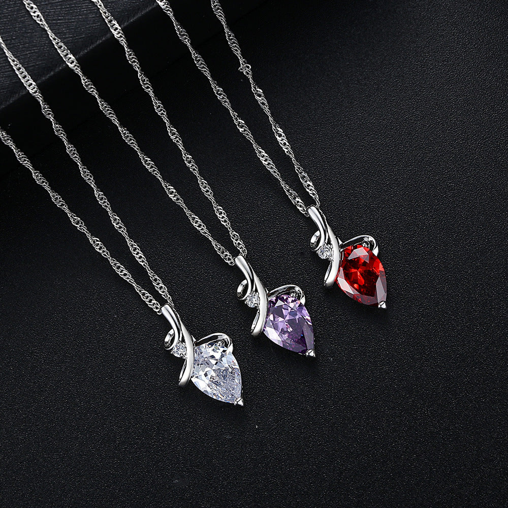 Women's Crystal Pendant Necklace