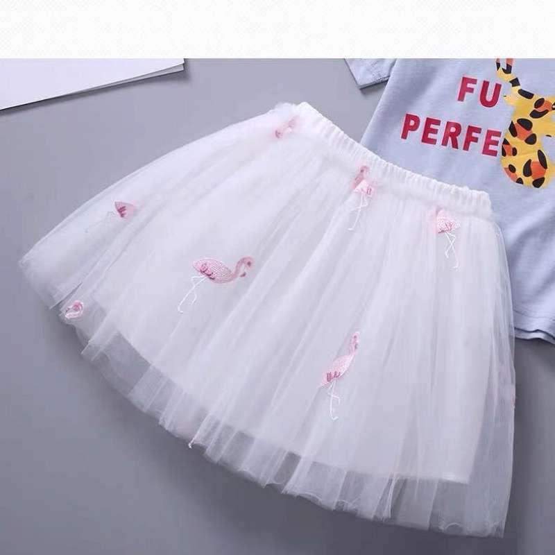 Mesh Pleated Princess Dress for Girls