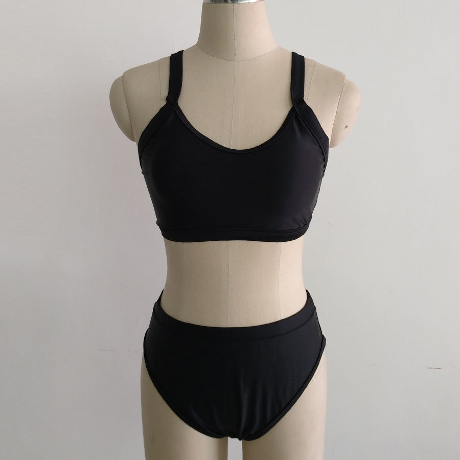 Sexy Two-Piece Women's Swimsuit - High-Waisted Bikini