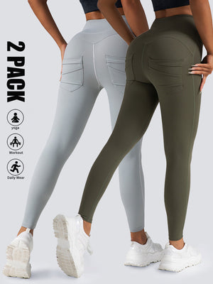 High Waist Yoga Leggings With Pockets