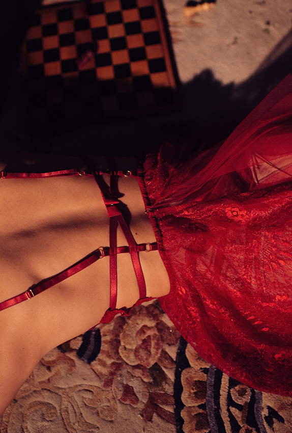 Lace Embroidered V-Neck Camisole Nightwear