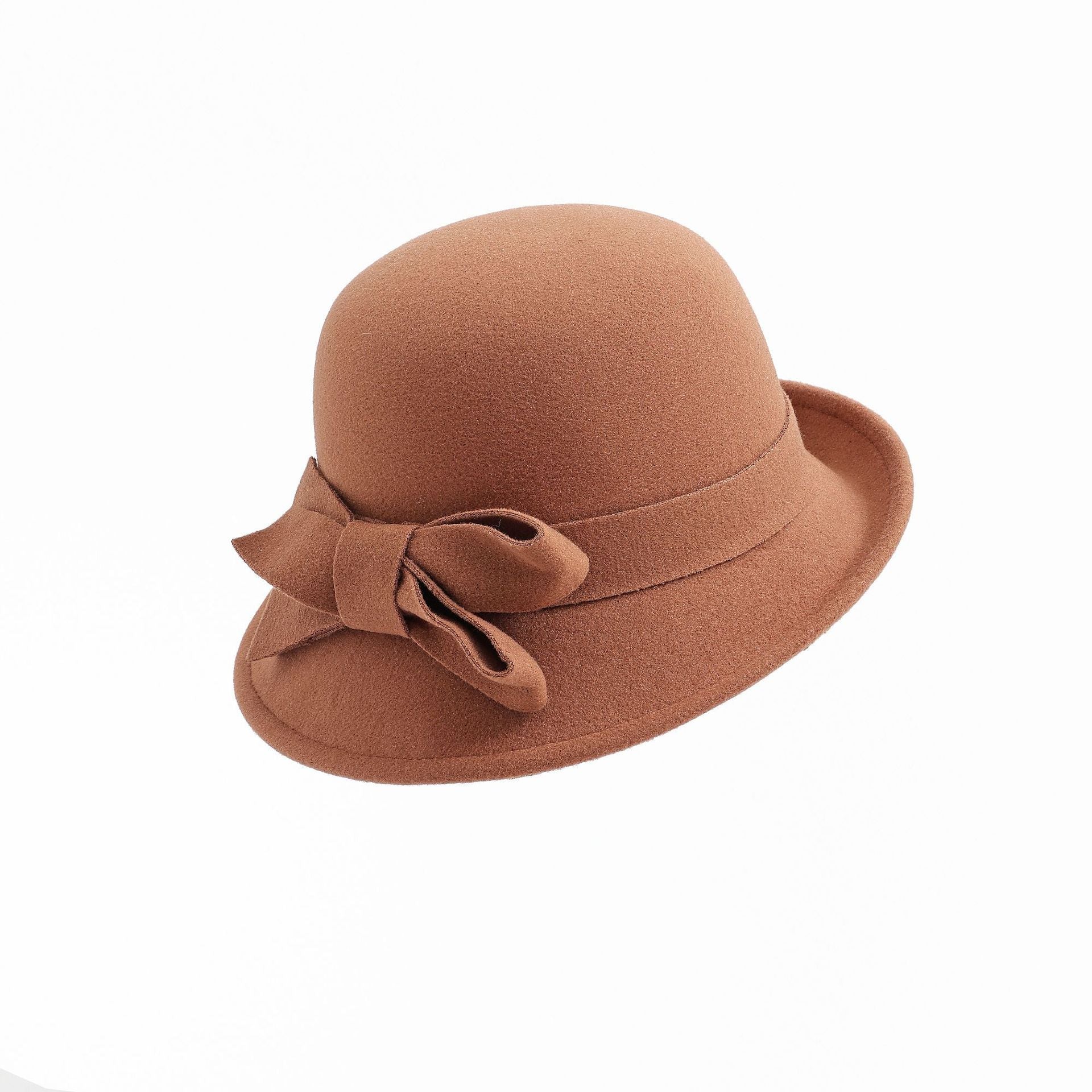 French-style Retro Woolen Bowler Hat