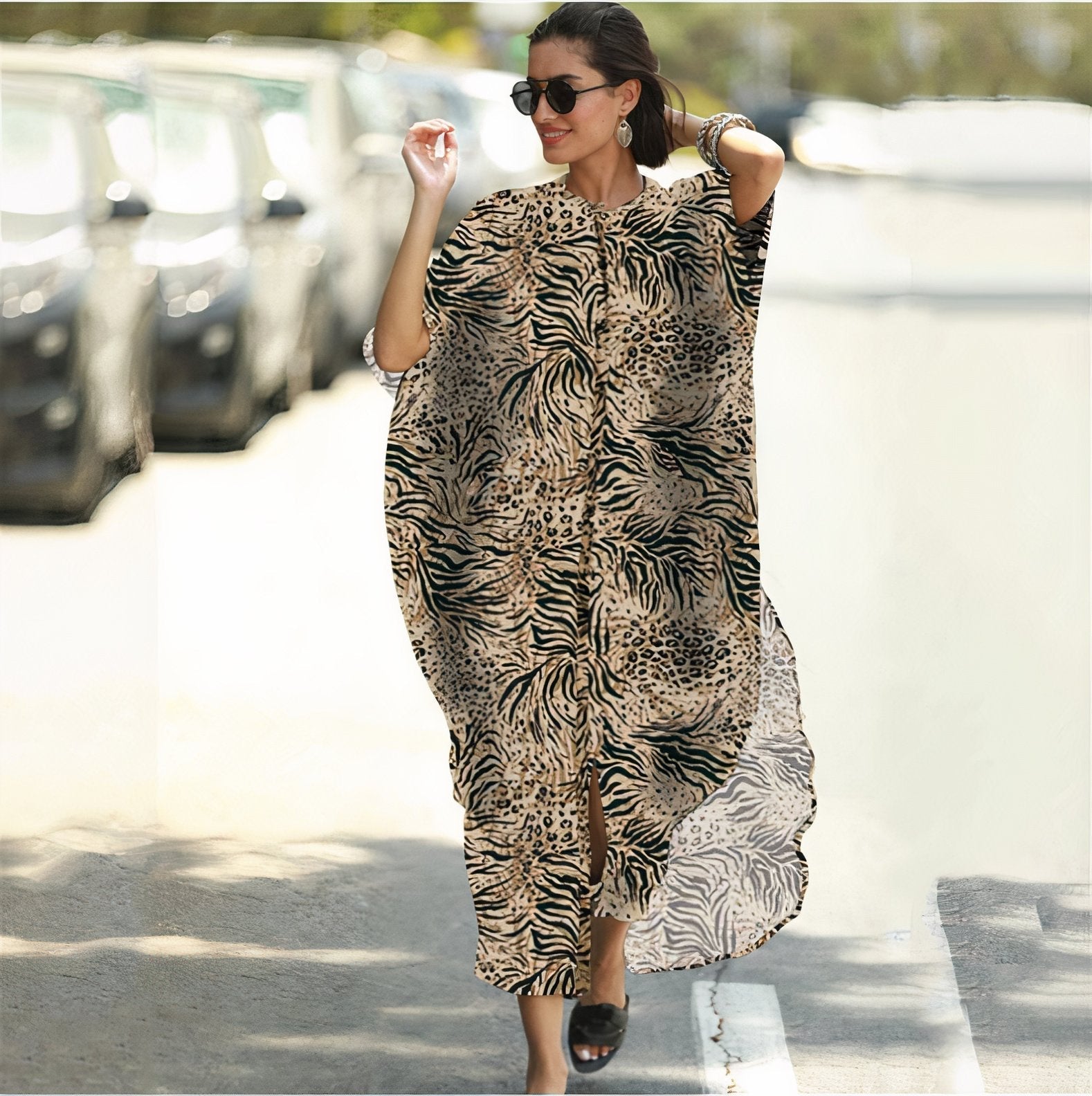 BUTTON-DOWN MAXI DRESS TAKINMaXX