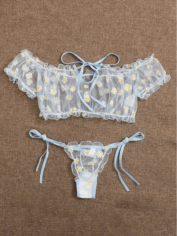 New European and American Lace Lingerie Set (2 Pieces)