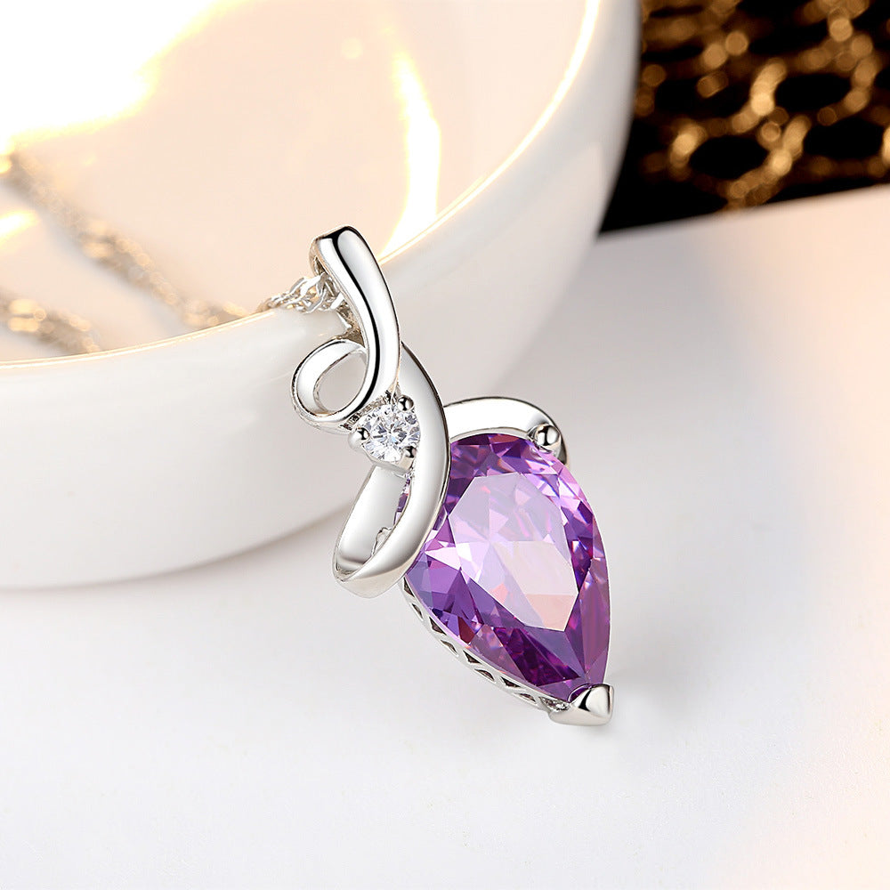 Women's Crystal Pendant Necklace