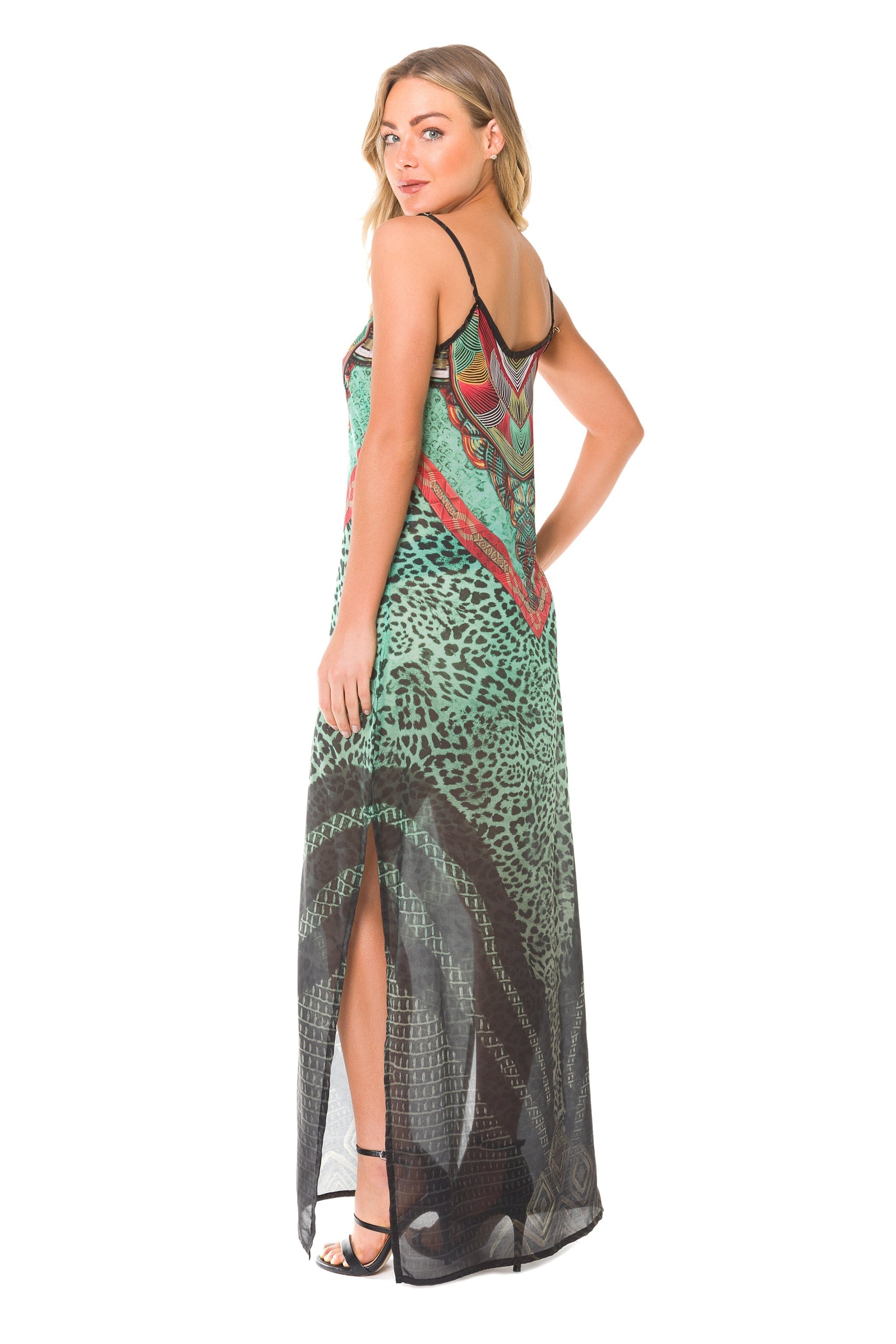 TROPICAL LONG MAXI DRESS TAKINMaXX