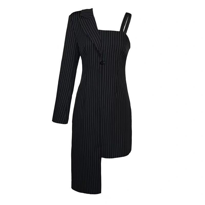 Juliette Pinstripe Blazer Dress TAKINMaXX