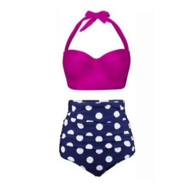 New Women's High-Waisted Printed Bikini Set