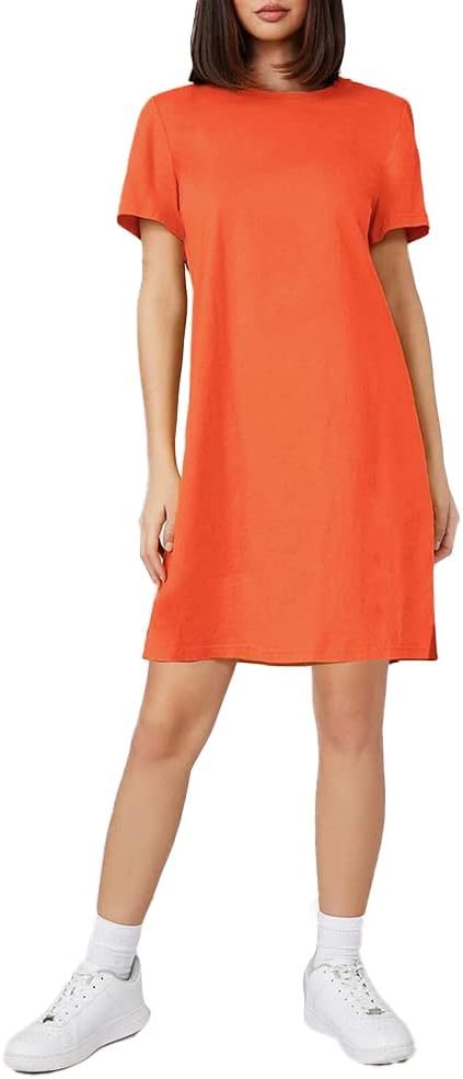 COTTON CREW NECK TUNIC TOP