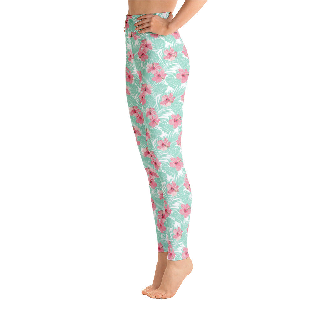 Tropical Print Yoga Leggings – Island Floral