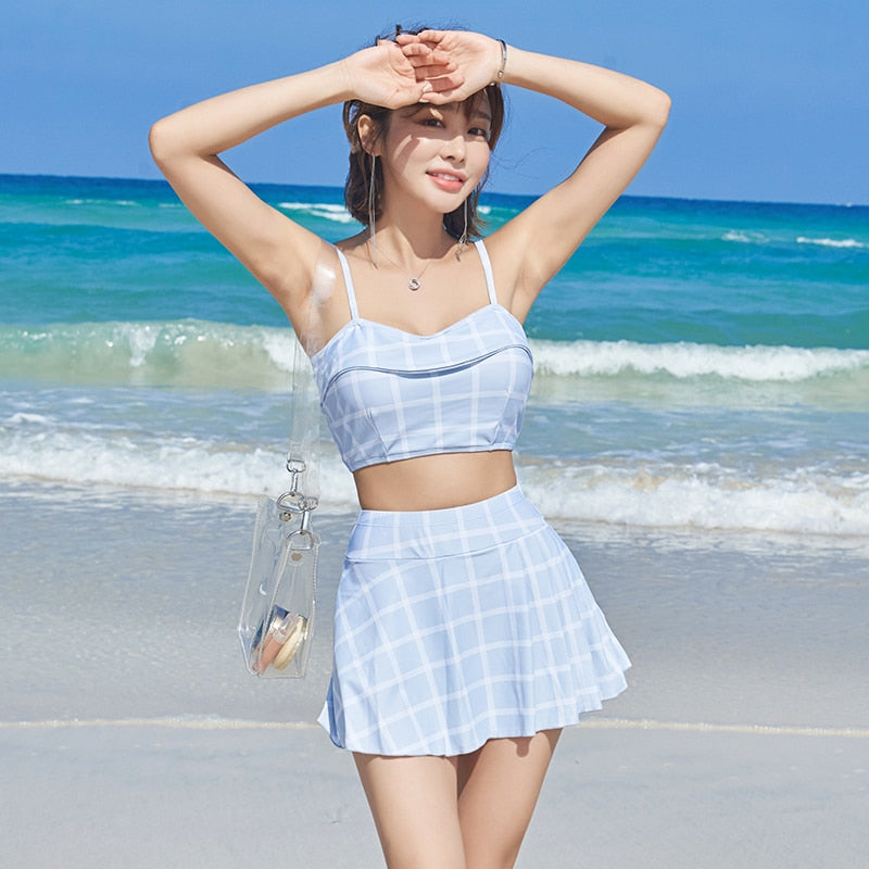 Women's Two-Piece Sexy Bikini Swimsuit Set (Korean Style)