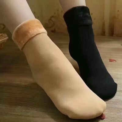 velvet thick snow socks