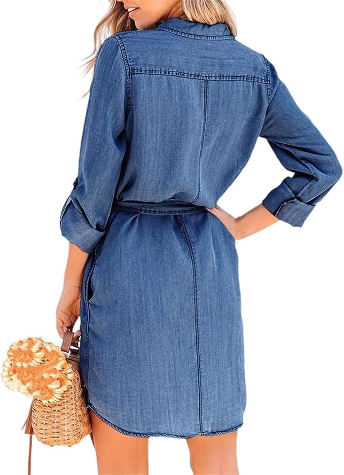 PREMIUM BUTTON-UP TUNIC DRESS