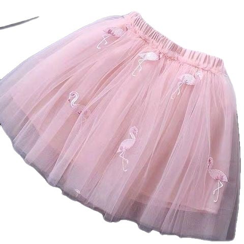 Mesh Pleated Princess Dress for Girls