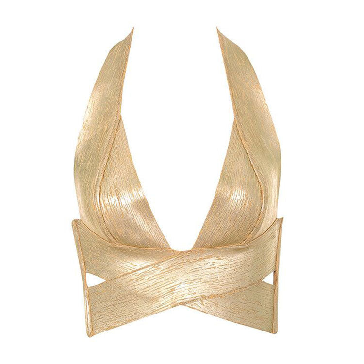 Stylish Set: Backless Top & High-Waisted Skirt