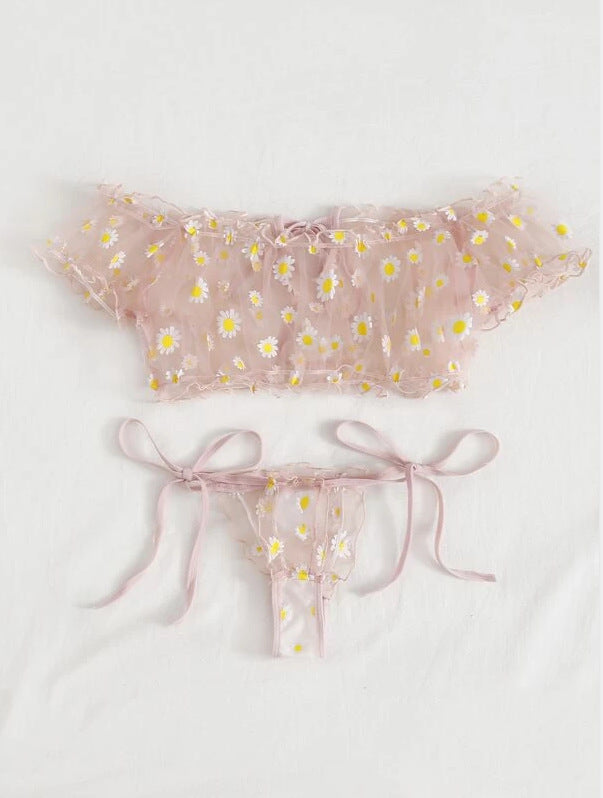 New European and American Lace Lingerie Set (2 Pieces)