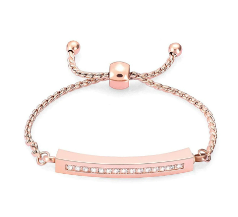 High-Grade Inlaid Stone Double T Bracelet