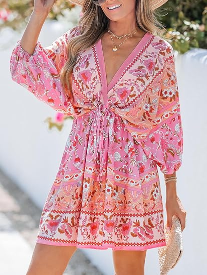 BOHO PAISLEY MINI SUNDRESS