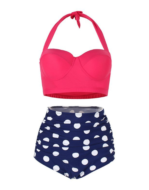 New Women's High-Waisted Printed Bikini Set