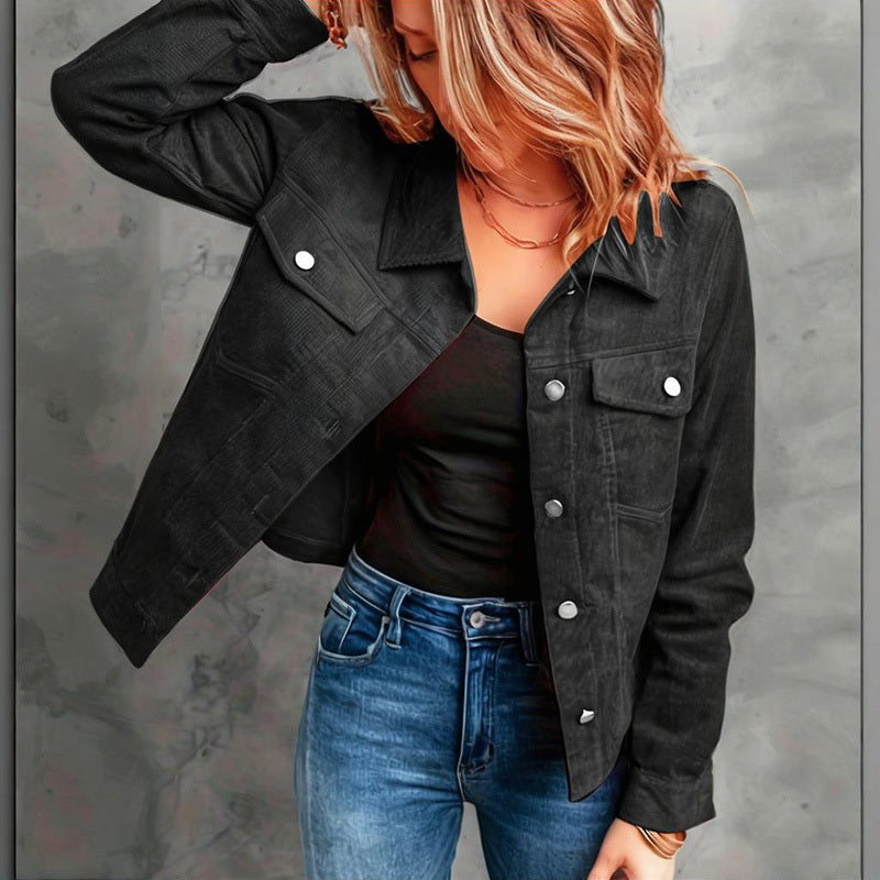 Corduroy Long Sleeve Jacket