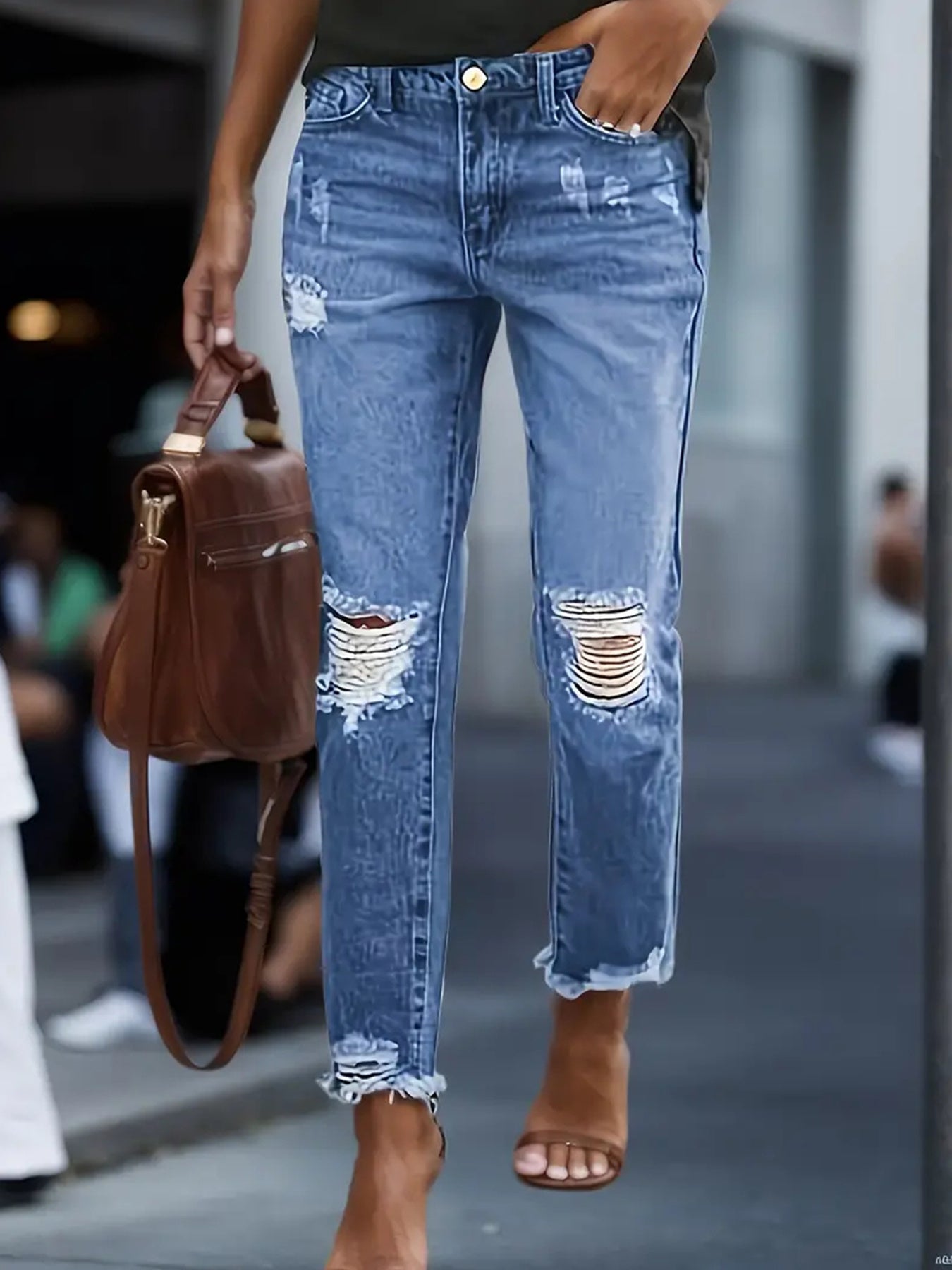 Stretchy Boyfriend Jeans