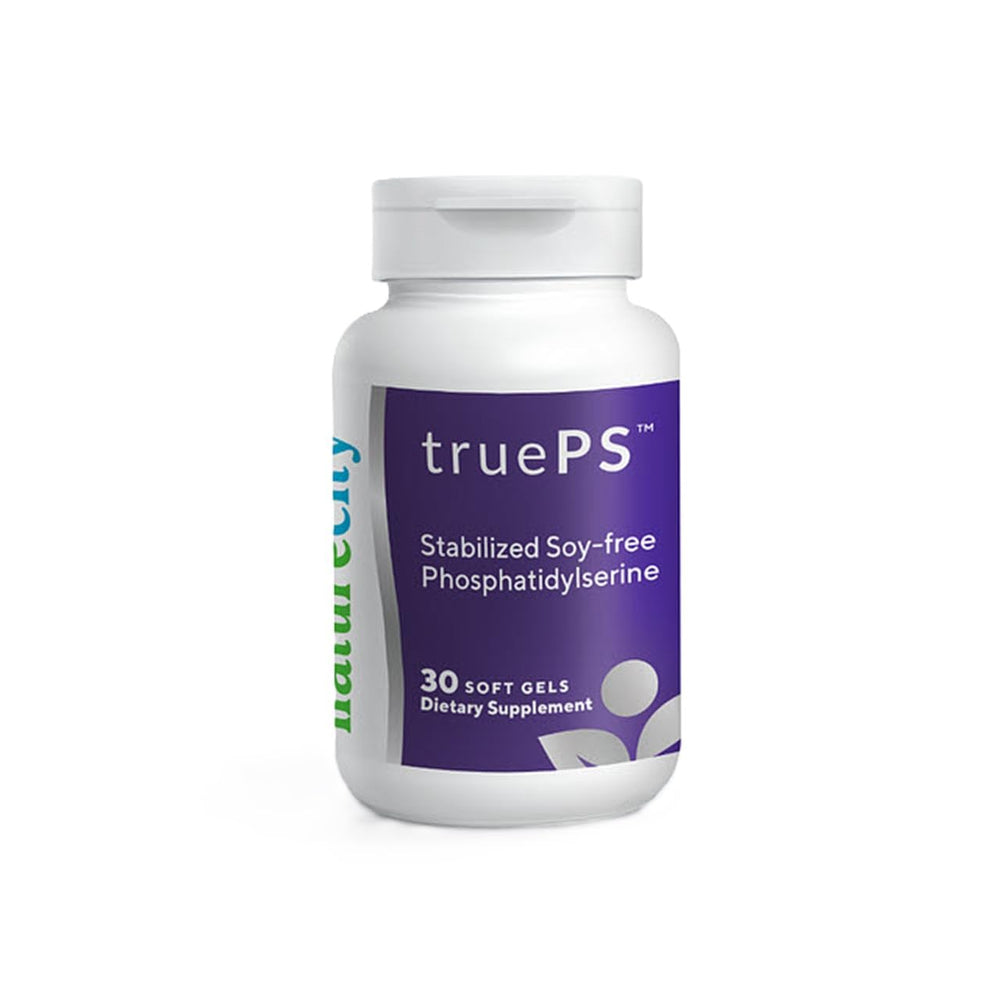 NatureCity True-PS Soy Free Stabilized Phosphatidylserine 100mg Brain Supplements for Memory and Focus - Memory Pills for Brain - Brain Health Supplements for Adults (30 SoftGels)