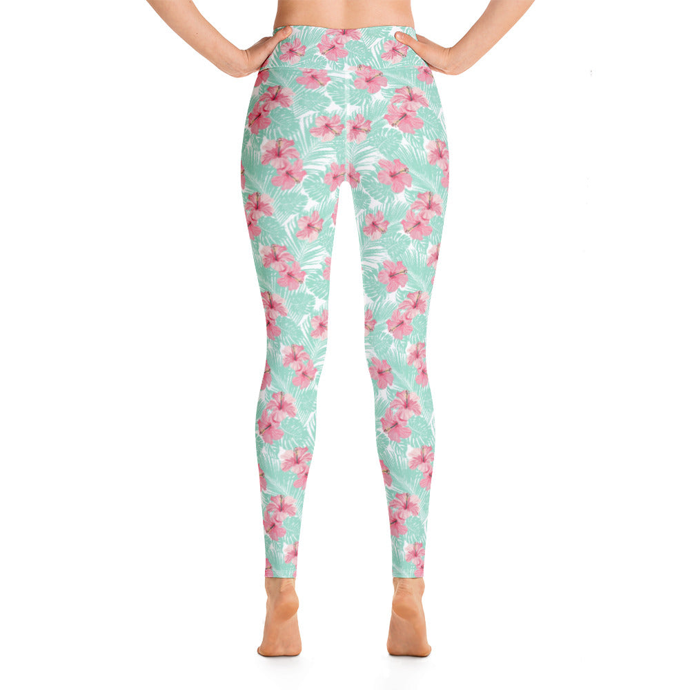 Tropical Print Yoga Leggings – Island Floral