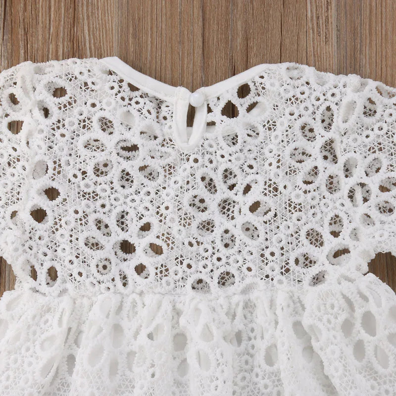 Lace Floral Wedding Party Dress