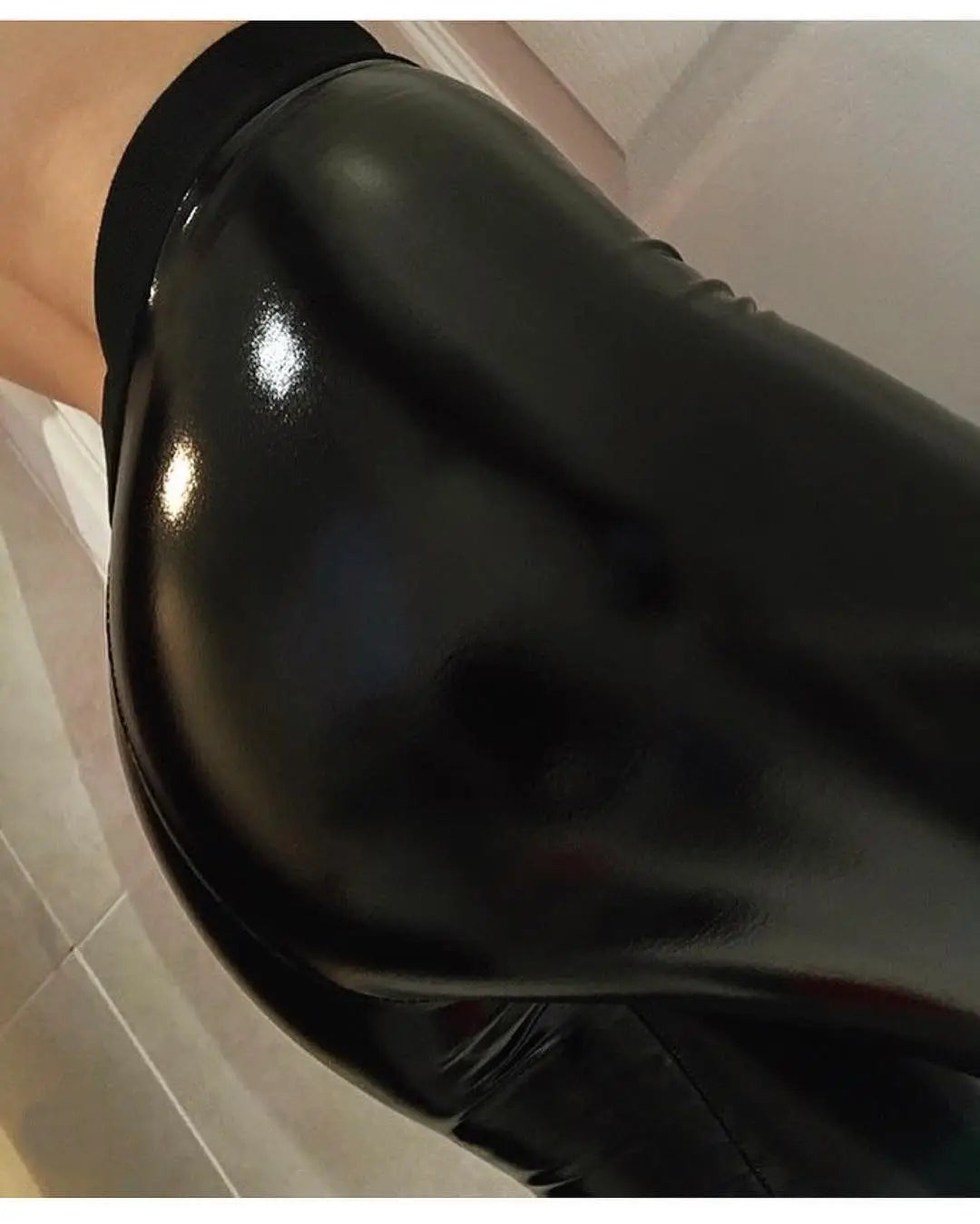 Gothic Stretch Leather Leggings