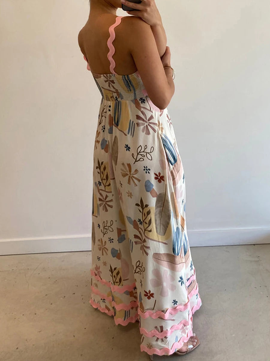 Backless A-Line Ric Rac Dress