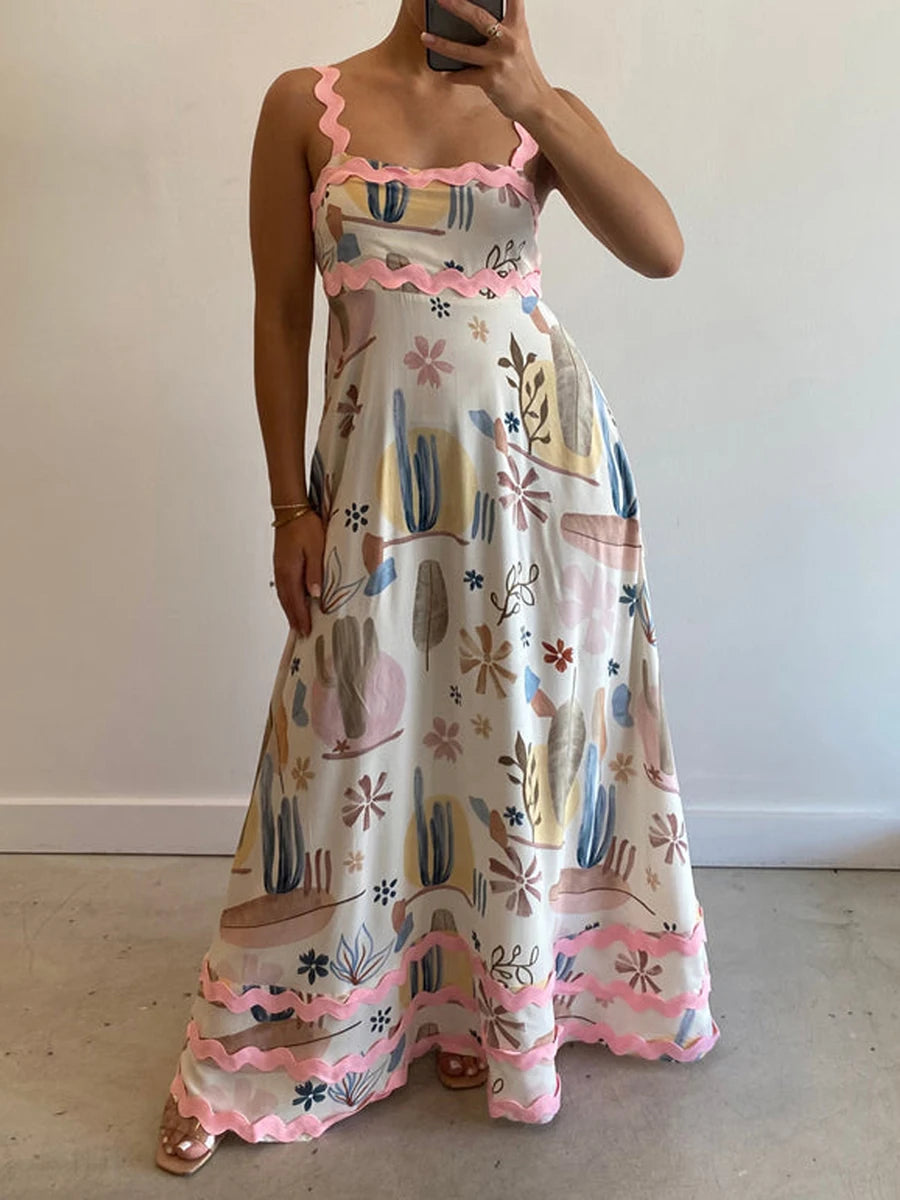 Backless A-Line Ric Rac Dress