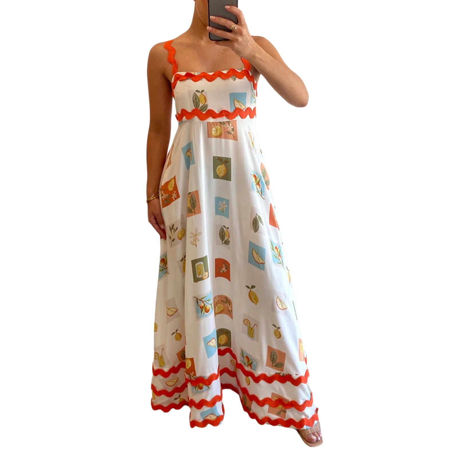 Backless A-Line Ric Rac Dress