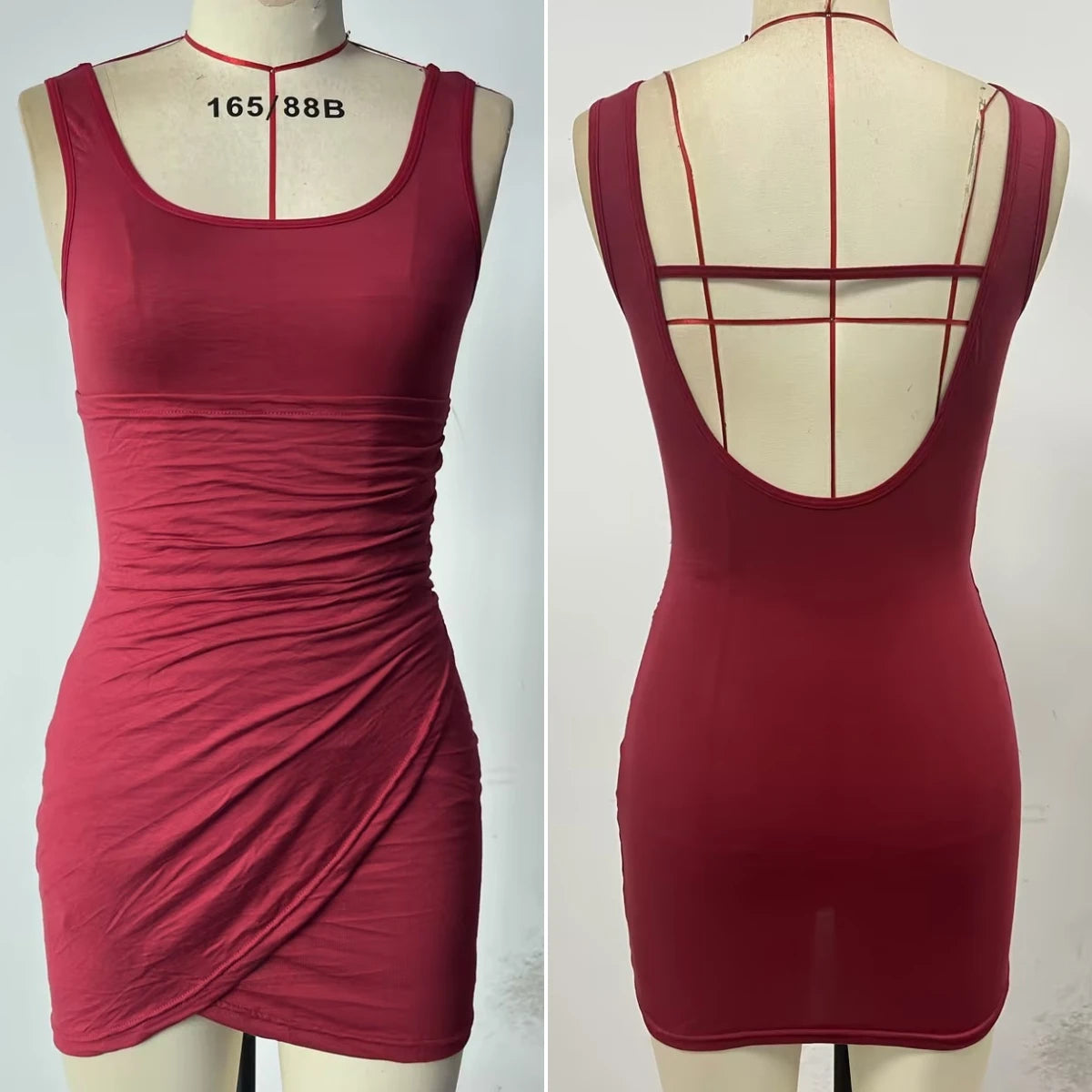 Casual Slim-fit Halter Sleeveless Dress