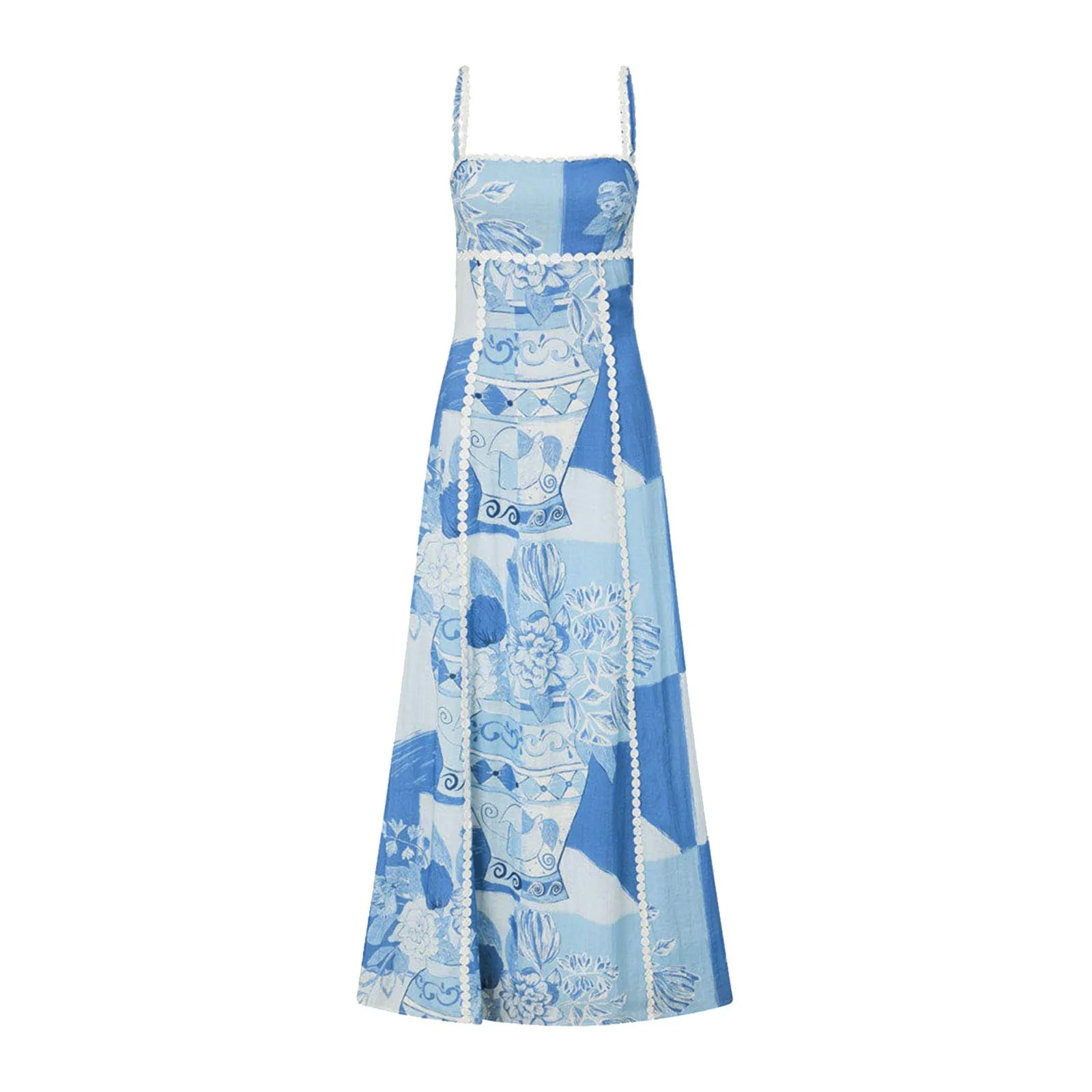 Women Boho Printed Long Shirts Dress Ladies Birthday Party Club Sundress Strap Backless Long Maxi Dresses For Women Summer Dress
