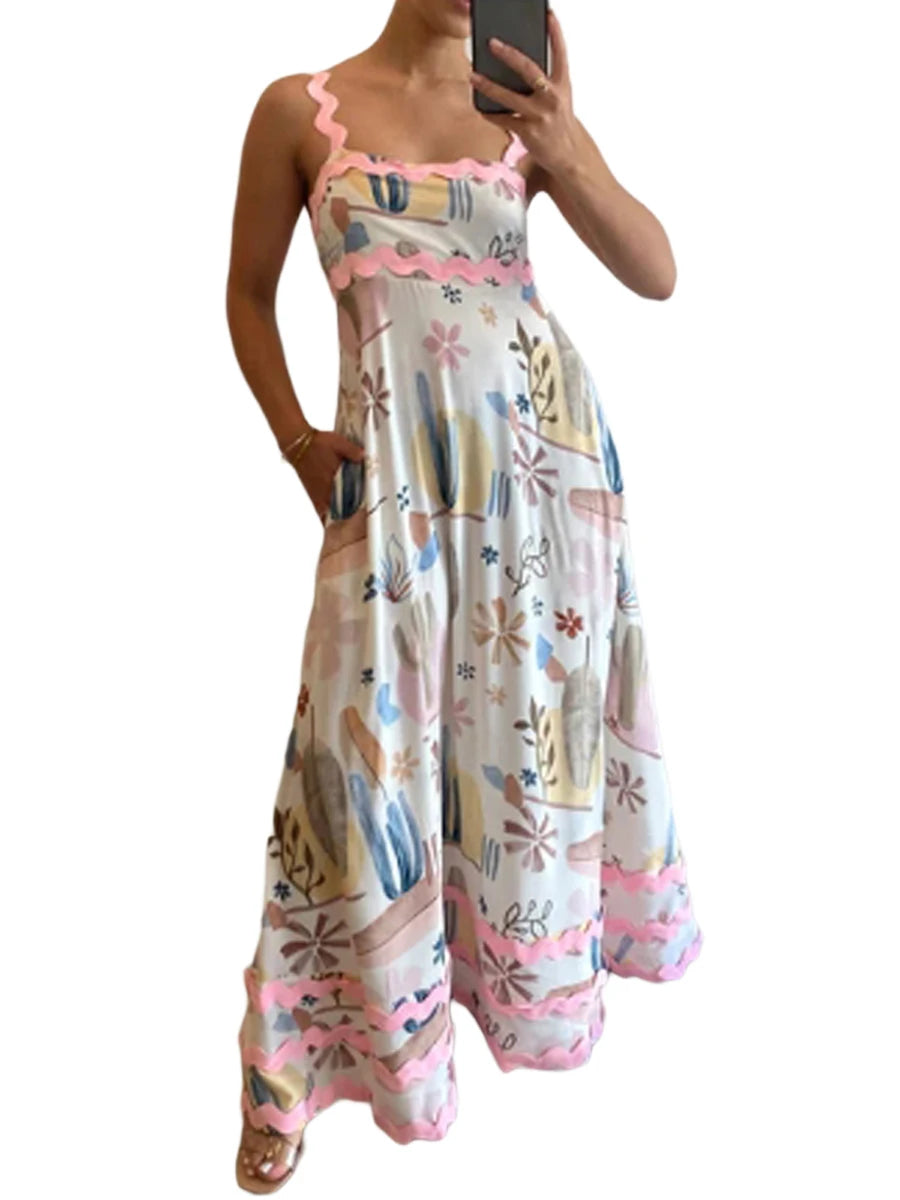 Backless A-Line Ric Rac Dress