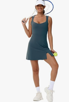 Wenlia Tennis Dress with Built-in Shorts & Pockets TAKINMaXX