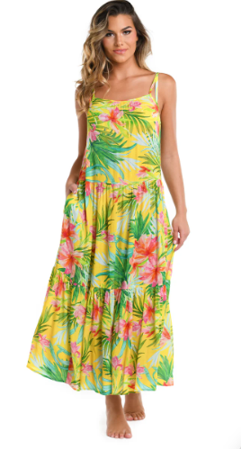 TIERED SCOOP NECK MAXI DRESS TAKINMaXX