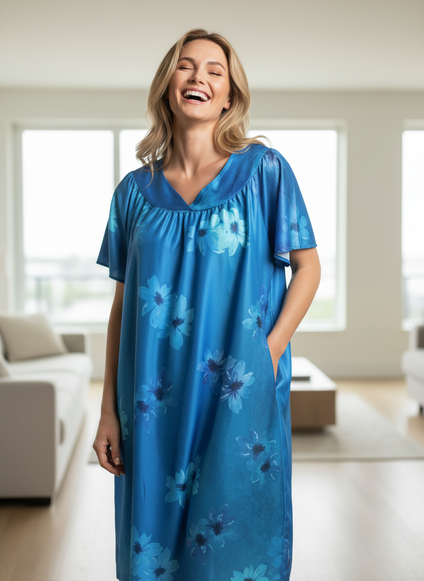 FEREMO 2 PACK PLUS SIZE HOUSE DRESS FOR WOMEN