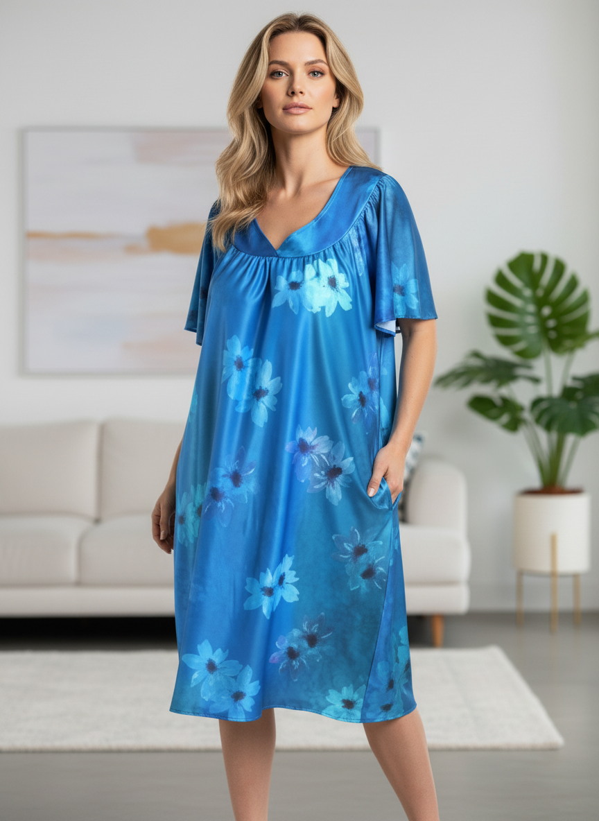FEREMO 2 PACK PLUS SIZE HOUSE DRESS FOR WOMEN
