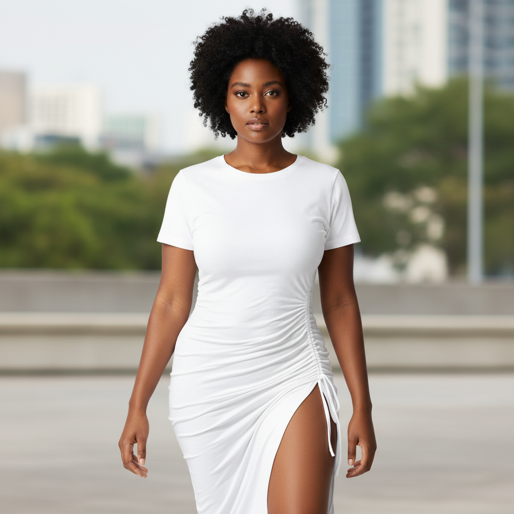 Vamoitya Womens Sexy Summer Bodycon Dress Short Sleeve T Shirt Dress Drawstring Beach Dress