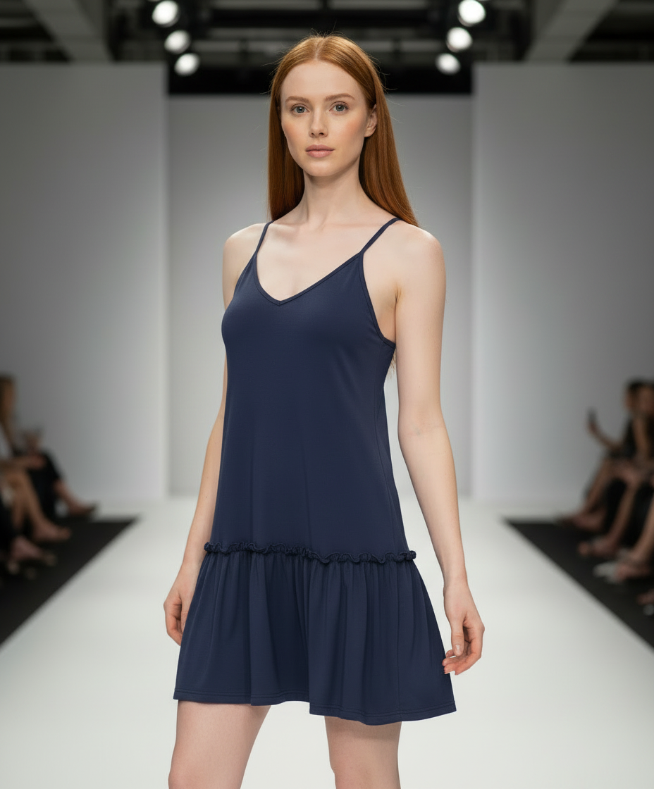 AUSELILY WOMEN’S SUMMER TIERED RUFFLE BEACH DRESS