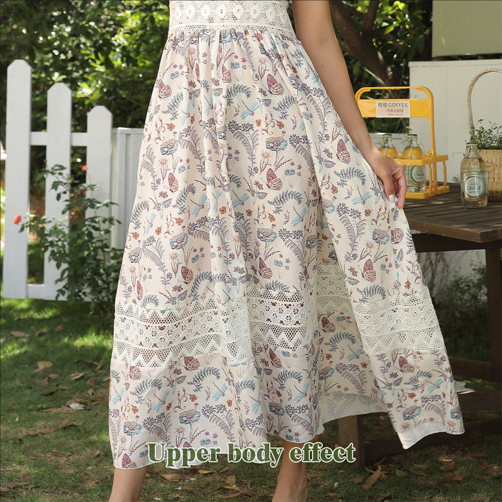 Women's Sleeveless Suspender Floral Dress TAKINMaXX