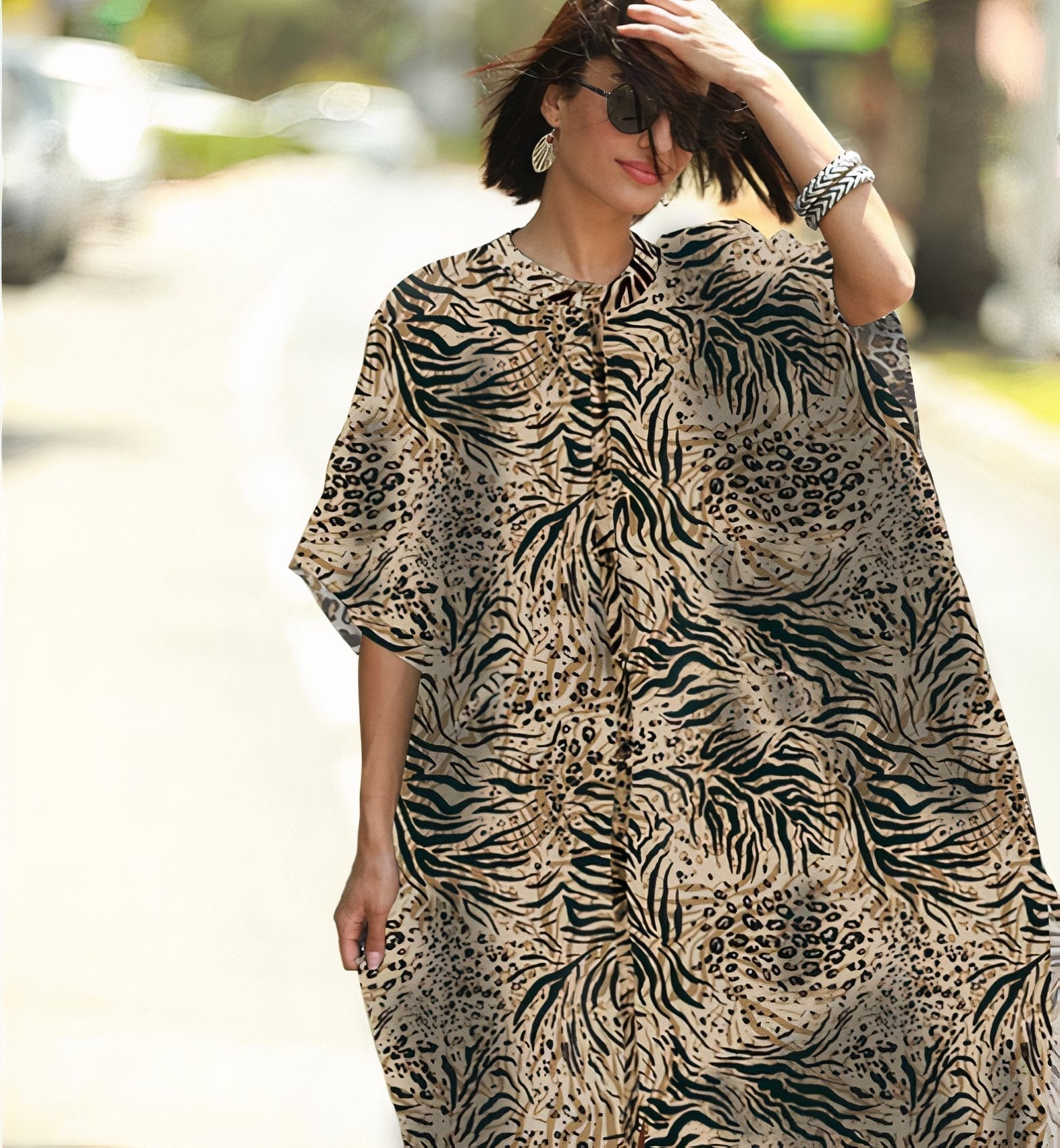 BUTTON-DOWN MAXI DRESS TAKINMaXX