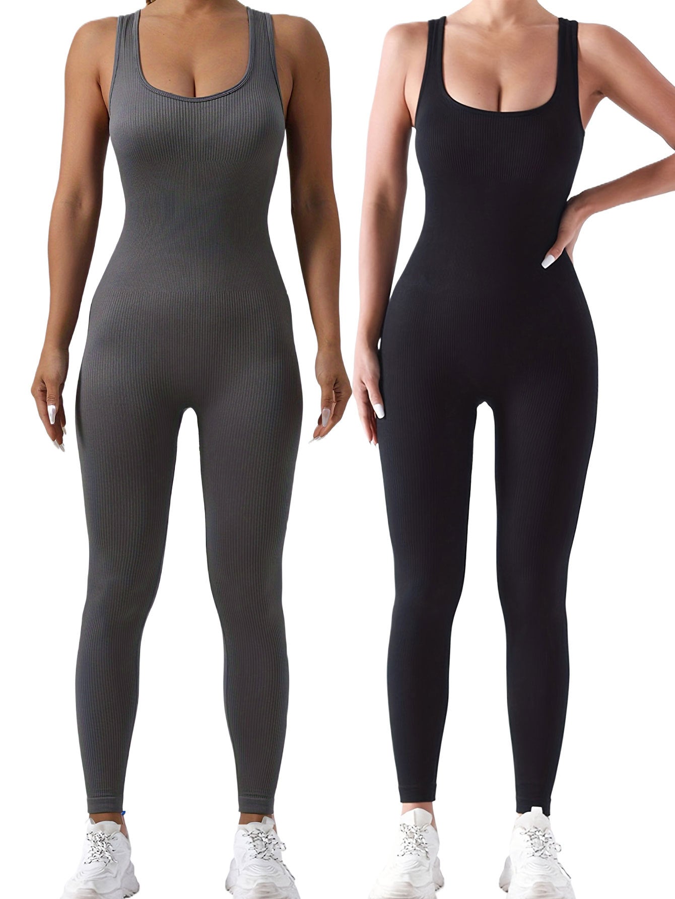 Form-Fitting Sensual Activewear Romper