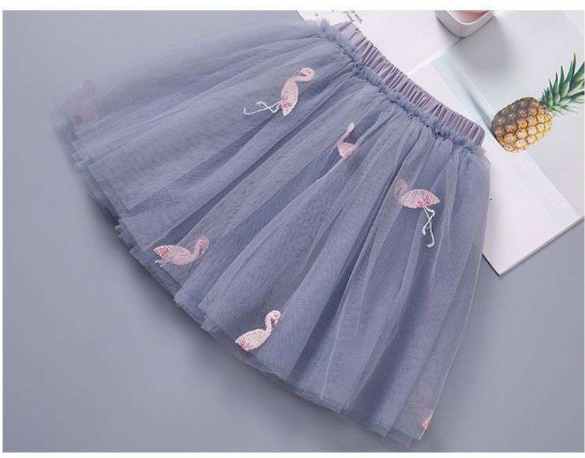 Mesh Pleated Princess Dress for Girls