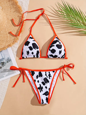 Strapless Swimsuit Two-piece Set