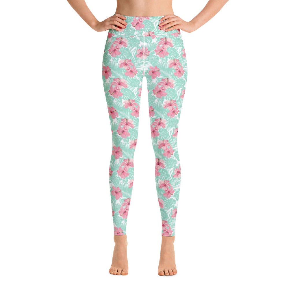 Tropical Print Yoga Leggings – Island Floral